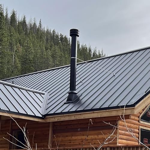 Stainless Steel Pipe Mounting Bracket, 10in Wall/Roof Floor Brace with Screws, Chimney Stove Drainage Tube Support Kit, Durable Tube Fixing Solution