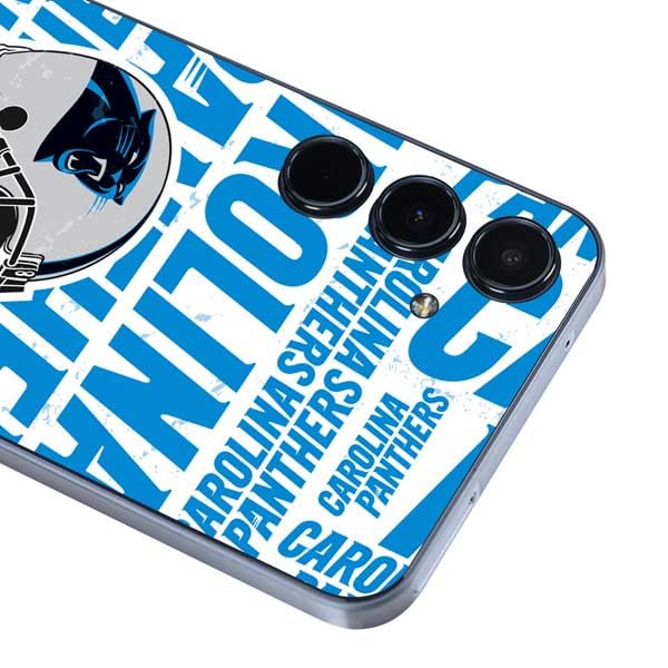 Skinit Decal Phone Skin Compatible with Galaxy A36 5G - Officially Licensed NFL Carolina Panthers - Blast Design