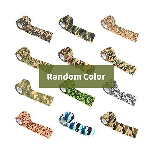 ZoneYan Camouflage Tape Wrap, Wrap Camouflage Selbstklebender, Camo Tape Stoff, Kein Kleber Camouflage Tape, Kann für… – Bild 8