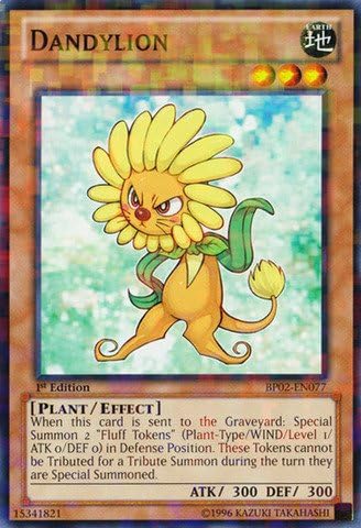 Yu-Gi-Oh.Dandylion (bp02-en077)Battle Pack 2 La Guerra de los Gigantes1st EditionMosaico Rare