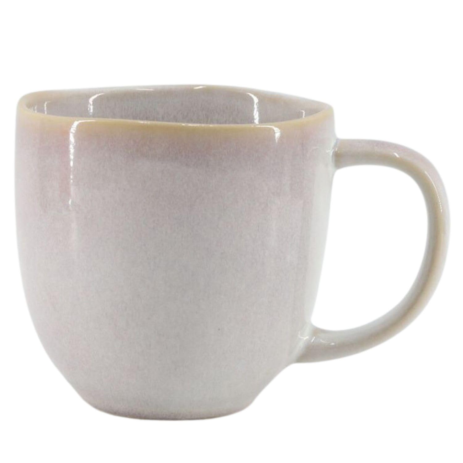 Brigros Wehome - Set da 6 Tazze Colazione in Ceramica, Lavorate a Mano, 6 x 350 ml, Tazze Mug per Colazione, Tazze da Caffè, Tazze Cappuccino, Tazze da The (Glicine)