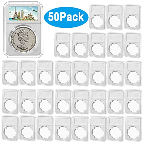 50 cajas para monedas de 38 mm para exhibición miniatura 2