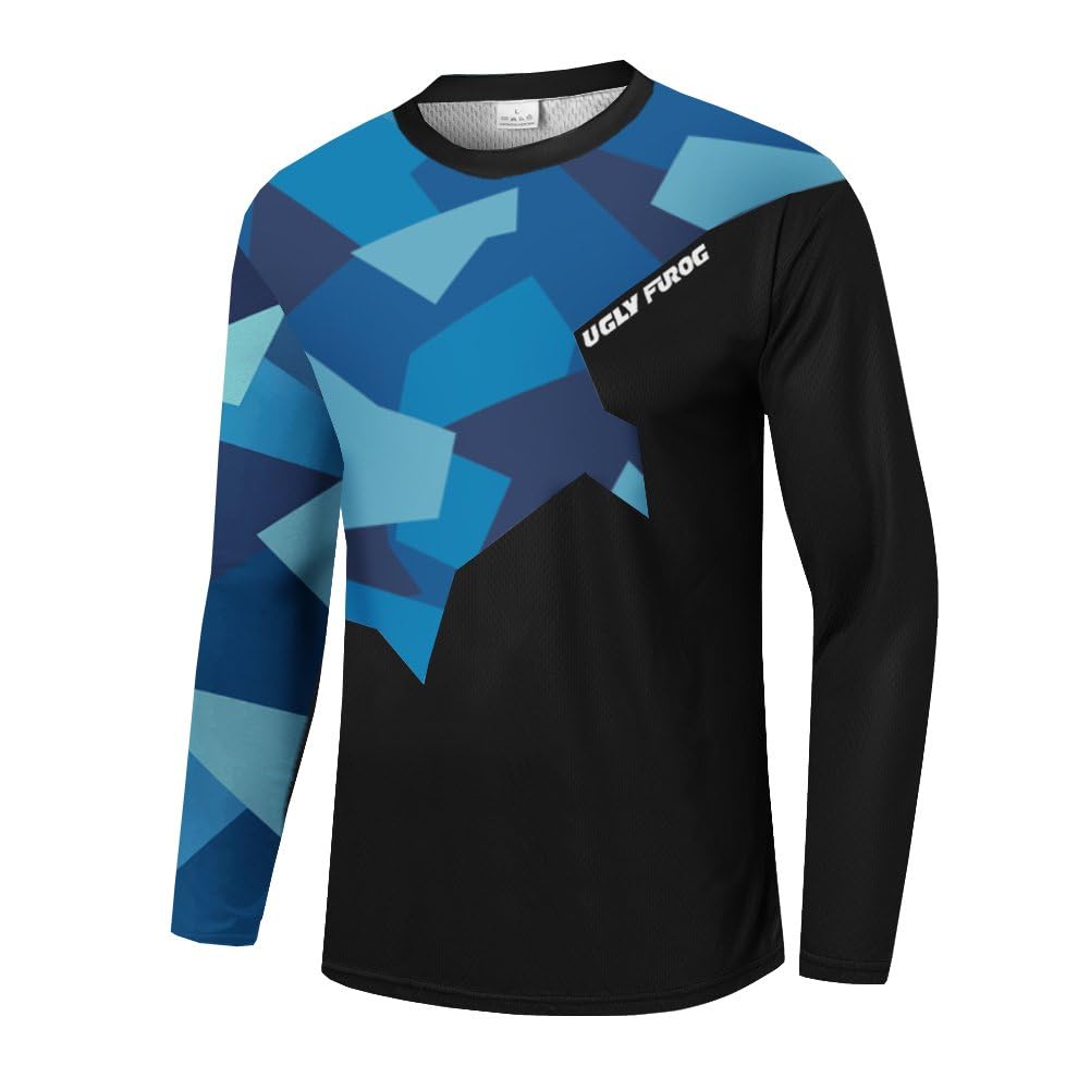 UGLY FROG Downhill Jersey Mens Bike Wear Rage Cycling/Motocross Clothes Mountain Bike Shirt MTB BMX — view 9