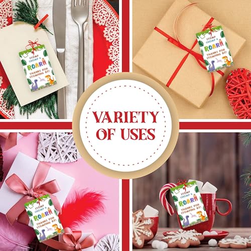 Image of Party Propz Thank You Card Birthday-20 Pcs Dinosaur Thank You Cards For Return Gifts With 1 Pc Ribbon|Birthday Thanks Card (Cardstock)|Thank You Tags For Return Gifts|Happy Birthday Decoration Items