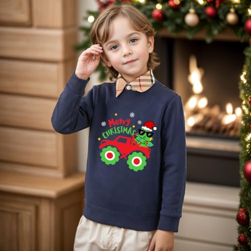 Boys Girls Christmas Sweatshirt Toddler Kids Ugly Xmas Sweater Style Santa Shirt Tops Clothes 1-7 Years 3 Boys Girls Christmas Sweatshirt Toddler Kids Ugly Xmas Sweater Style Santa Shirt Tops Clothes 1-7 Years - Image 4