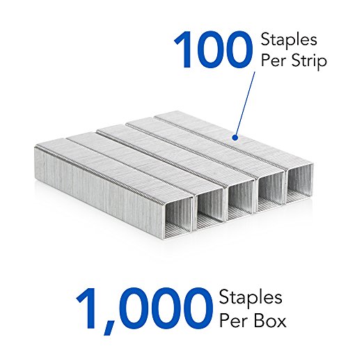 Swingline Staples, Heavy Duty, 1/2" Length, 90 Sheet Capacity, 100/Strip, 1000/Box, 1 Pack (35312), Silver #TOP3