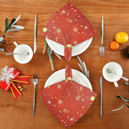 Servilletas de Tela de Navidad Multicolor Pack x6 20x20 in miniatura 5