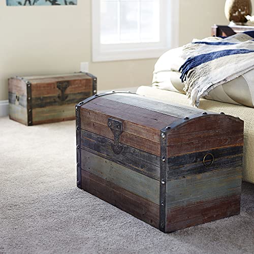 Household Essentials 9507-1 Large Wooden Storage Trunk thumb #1