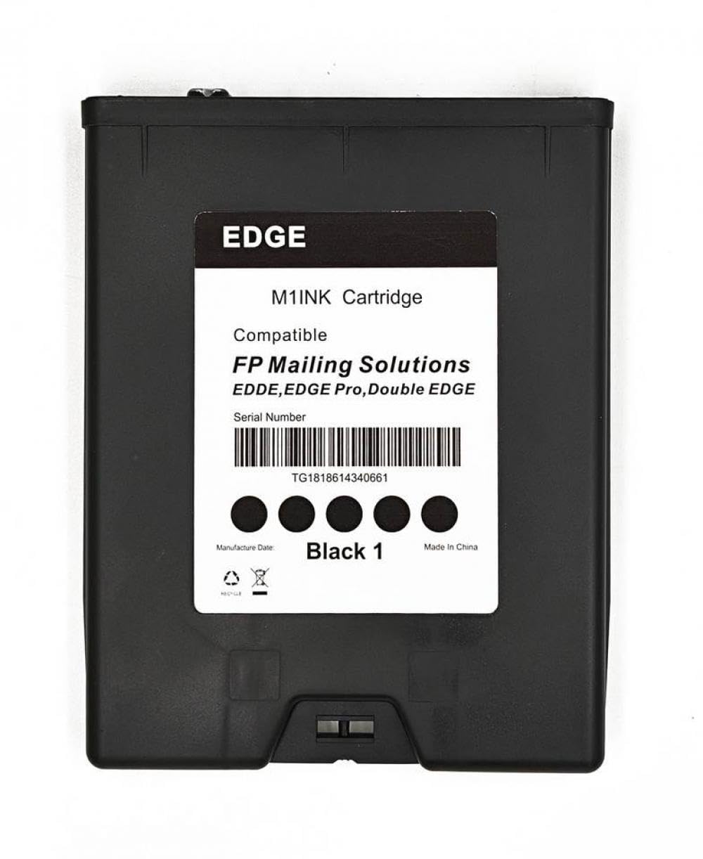 Cartuchos de tinta compatibles para soluciones de correo y medidores de franqueo funciona con modelos FP incluyendo PMIC Pro y Double Mem(K2 negro)
