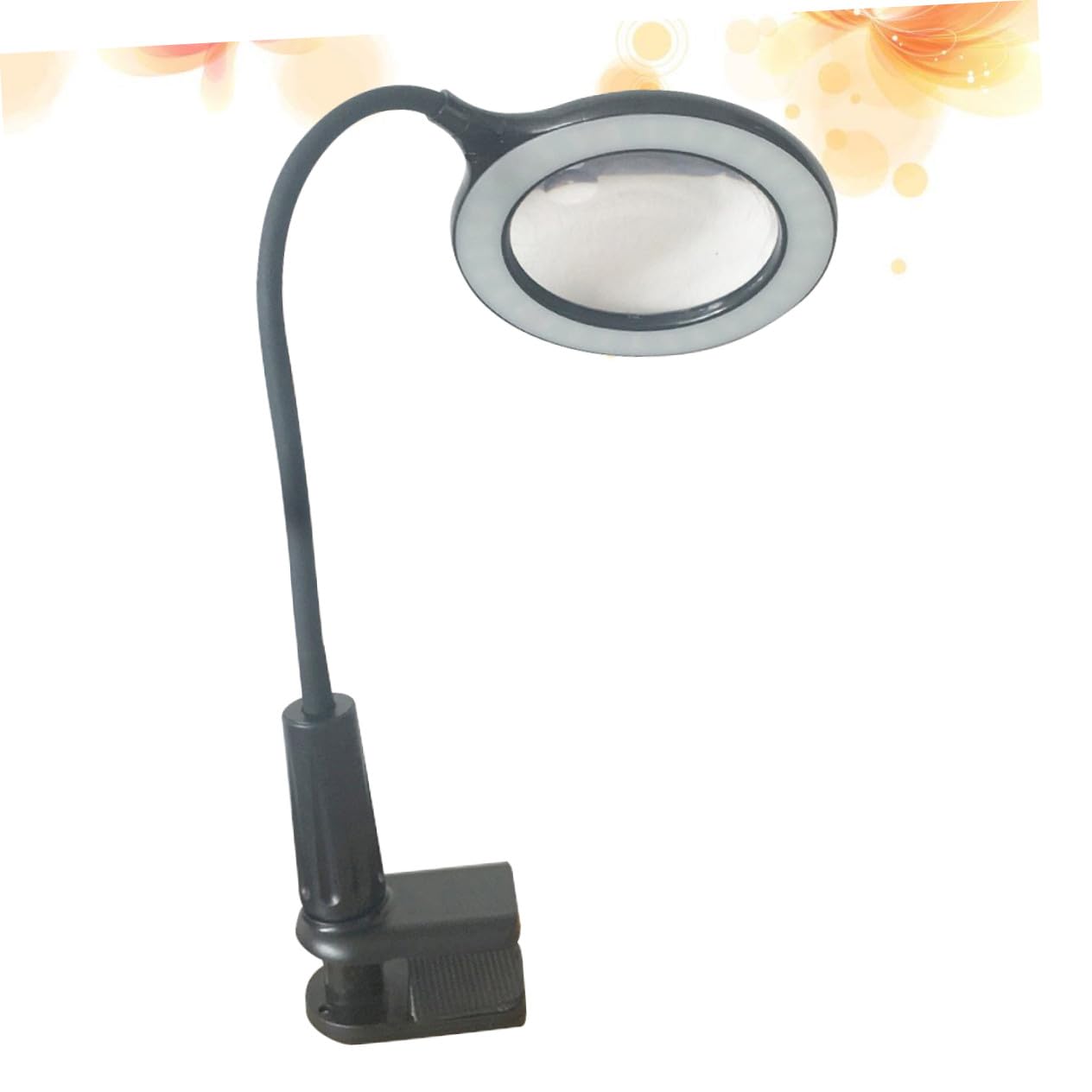 Lámpara de Escritorio LED con Lupa Clip Plegable y Rotación para Lectura de Periódicos Revistas y Libros Mesa de Estudio
