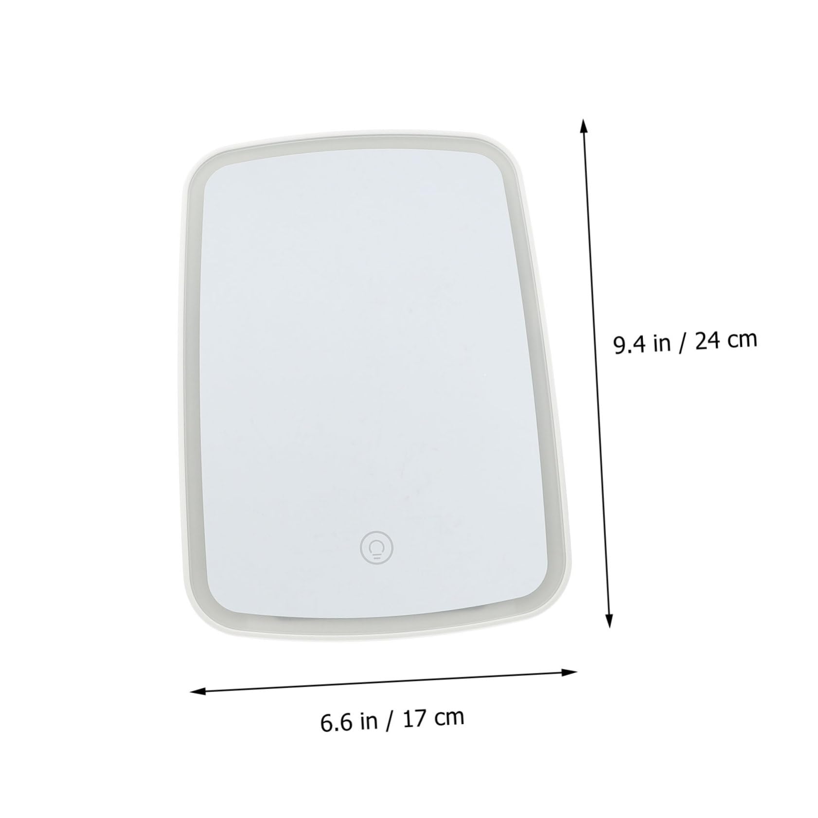 FOMIYES Portable LED Makeup Mirror with Light Design for Travel High Definition Cosmetic Mirror for Desktop and Bathroom Use Present for Women