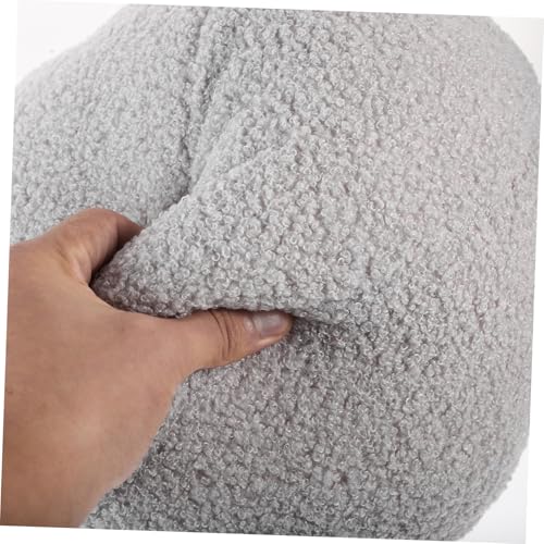 Coussin boule en peluche anti-affaissement oreiller rond confortable