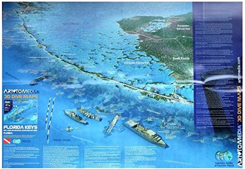 Amazon.com: Art to Media Florida Keys 3D Dive Maps Key Largo