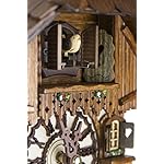 Cuckoo-Palace German Cuckoo Clock - Blackforest Hillside Chalet with Wonderful Animals with Quartz Movement - 10 1/4 inches Height - Image 4
