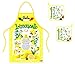 Generico Grembiule + 2 presine Tessuto Cotone Limoncello Giallo Prodotti Italiani