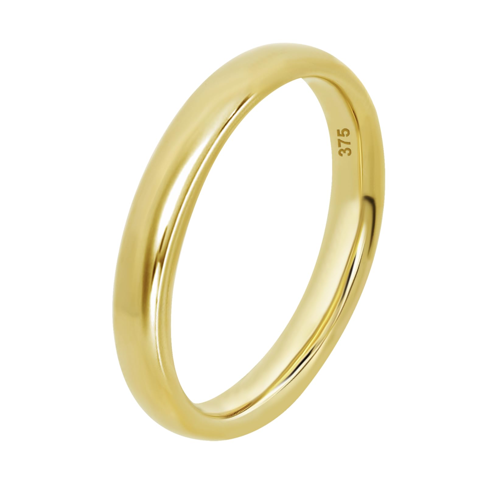 Time RoaD Anillos Hombre | Diseño Ergonómico y Ajuste Perfecto Talla 24, Anillo Dorado HIN00339/24, Ideal para Compromiso, Pedida, Promesa