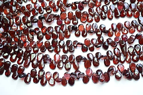 Garnet rouge pyrope perles poire pour créer vos bijoux bohèmes chics