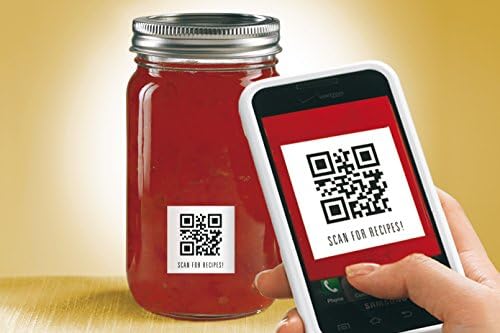 Avery Self-Adhesive Square Product/QR Code Labels, 35 Labels Per A4 Sheet ,White, 35 x 35mm