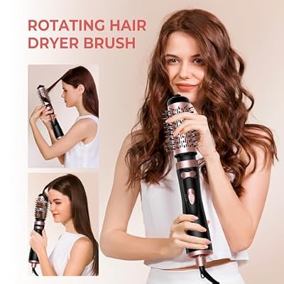 Hair Dryer Brush, 3-in-1 Rotating