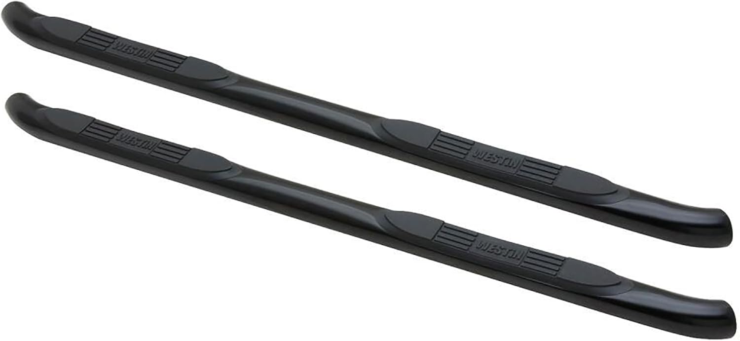 Westin 23-3255 E-Series 3 Round Nerf Bars fits 2007-2021 Tundra CrewMax Black Pair