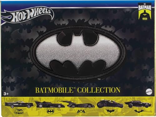 image for Hot Wheels 1:64 Scale Die-Cast Toy Cars, Set of 5 Batman 85th Annivers