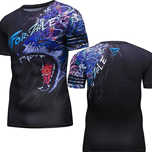 Red Plume camiseta de compressão fresca e seca camada base de compressão atlética camada base esport