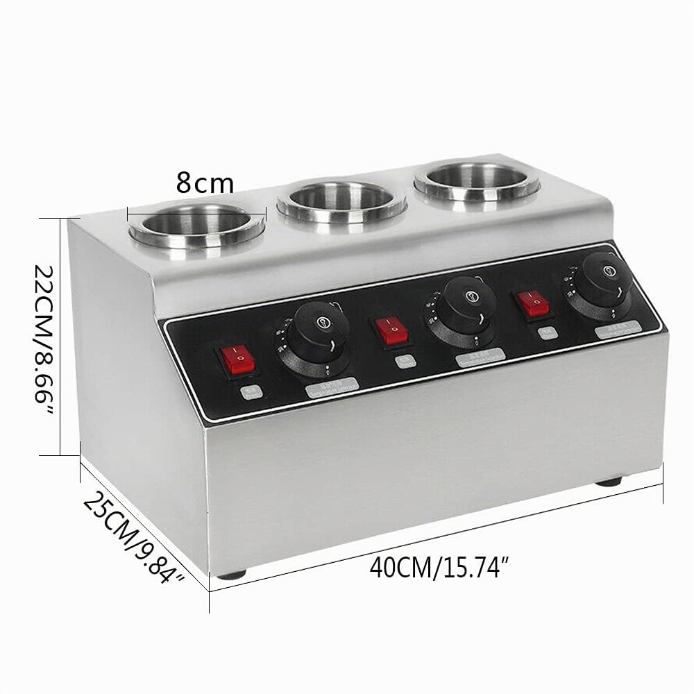 Chauffe-Sauce Électrique Professionnel 30-85°C pour Cuisine Commerciale – Machine à Chocolat Chaud, Sauce et Bain-Marie avec Contrôle de Température