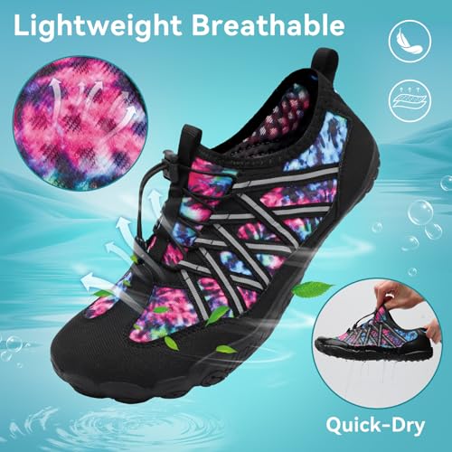 Barefoot Water Shoes for Women Men Wide Toe Box Lightweight Quick Dry Aqua Socks for Swim Beach Surf Boat Hiking Pool Walking Yoga2