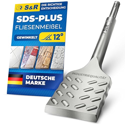 S&R Hochleistungs - Fliesenmeißel SDS plus 250 mm x 50 mm...