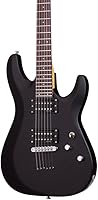 Vista 3 de Schecter 430 C-6 Deluxe Guitarra eléctrica de cuerpo sólido, color negro, acabado satinado., SBK