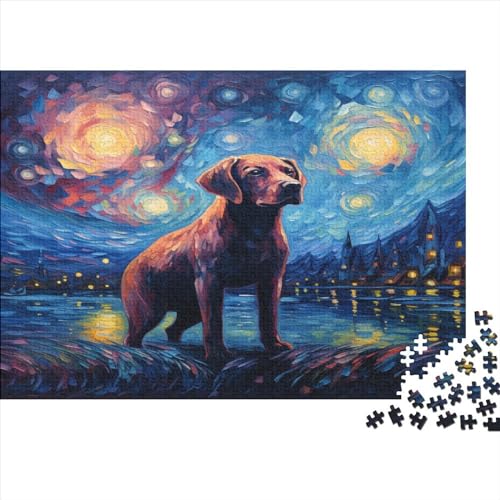 Imagen del Labrador Puzzle 1000 Piezas, Rompecabezas Imposable, Rompecabezas Juego De Habilidad para Toda La Familia, Rompecabezas 1000pcs (75x50cm)