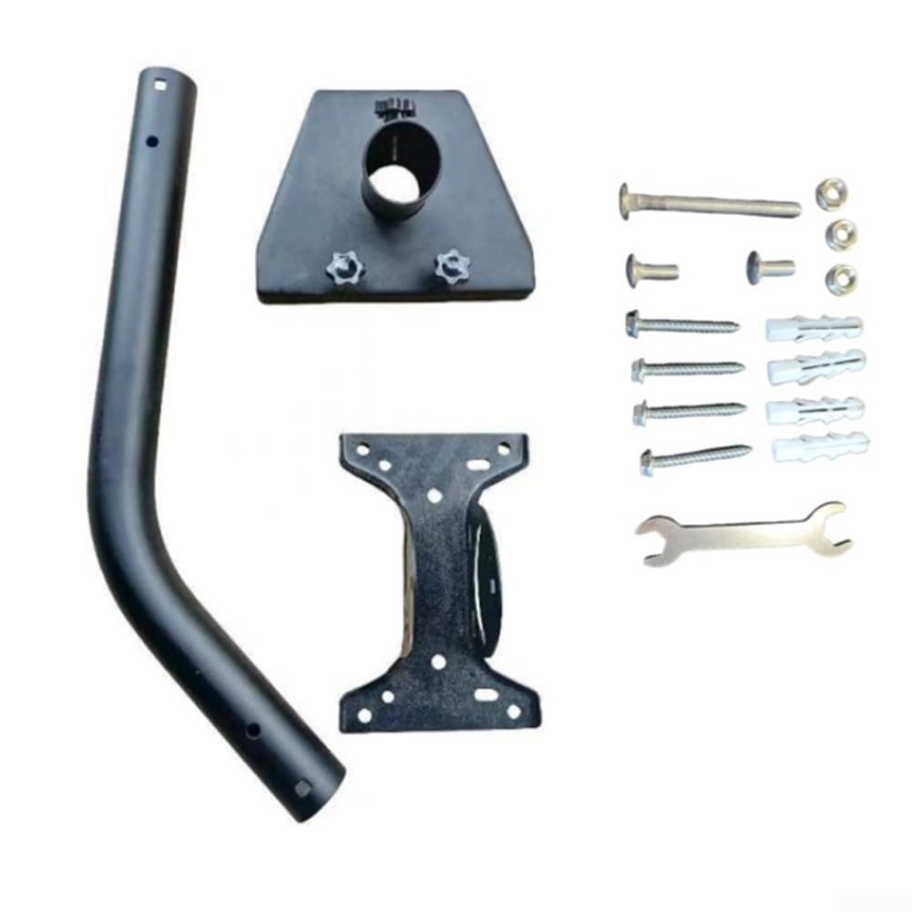 Supporto Parete Alluminio Per Starlink per Gen 3 Nero Supporto | Alluminio lega, nero opaco, usura, installazione rapida, per Gen 3