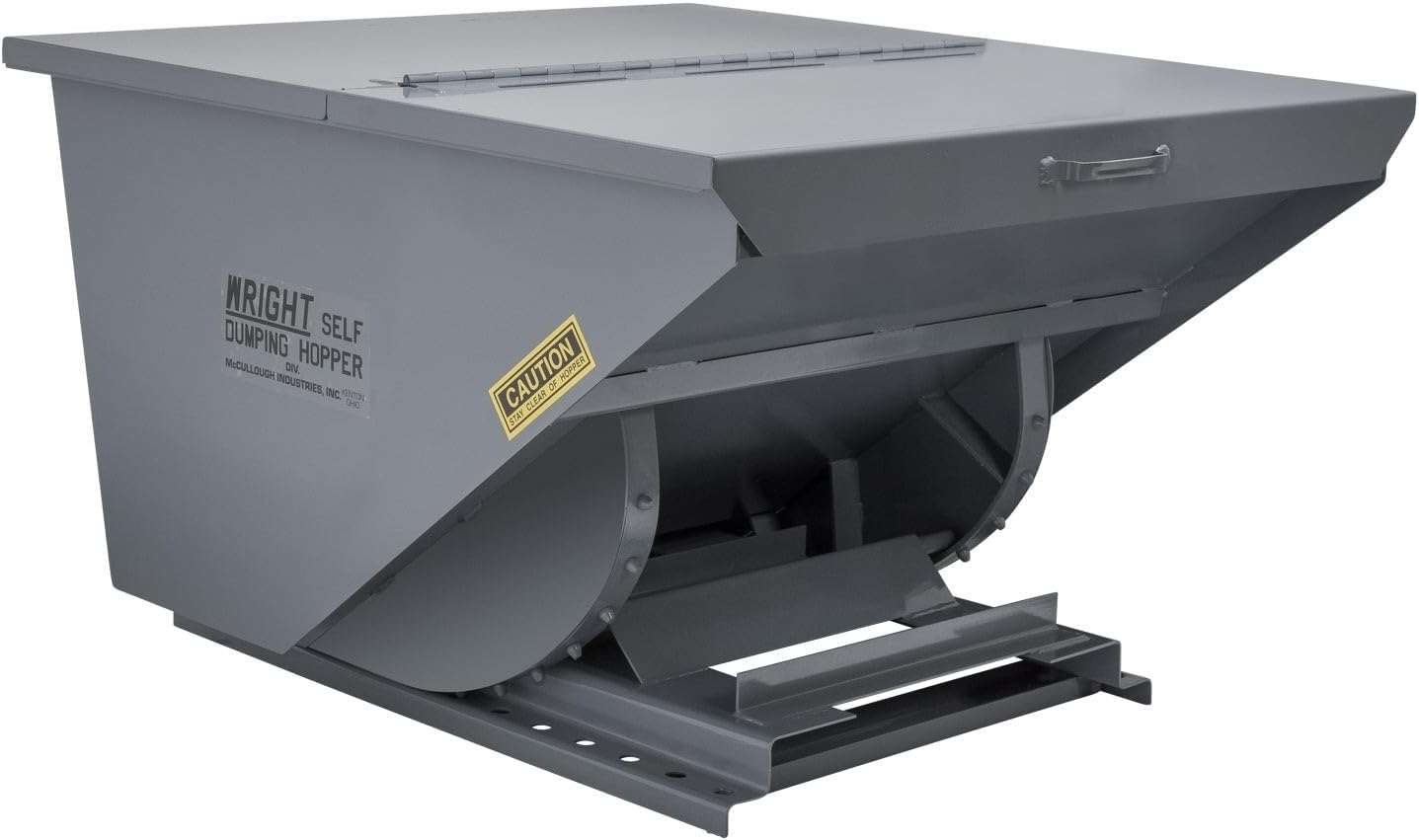 1.5 Yard Dumping Hopper for Forklifts – 1.5 Cubic Yard Steel Self-Dumping Hopper, 4000 lb Capacity, Heavy Duty Forklift Waste & Material Handling Hopper
