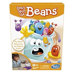 Hasbro Gaming Don’t Spill The Beans Game for Kids, Easy and Fun Balancing Game for Kids Ages 3 and Up, Preschool Games for 2 Players, Kids Board Games