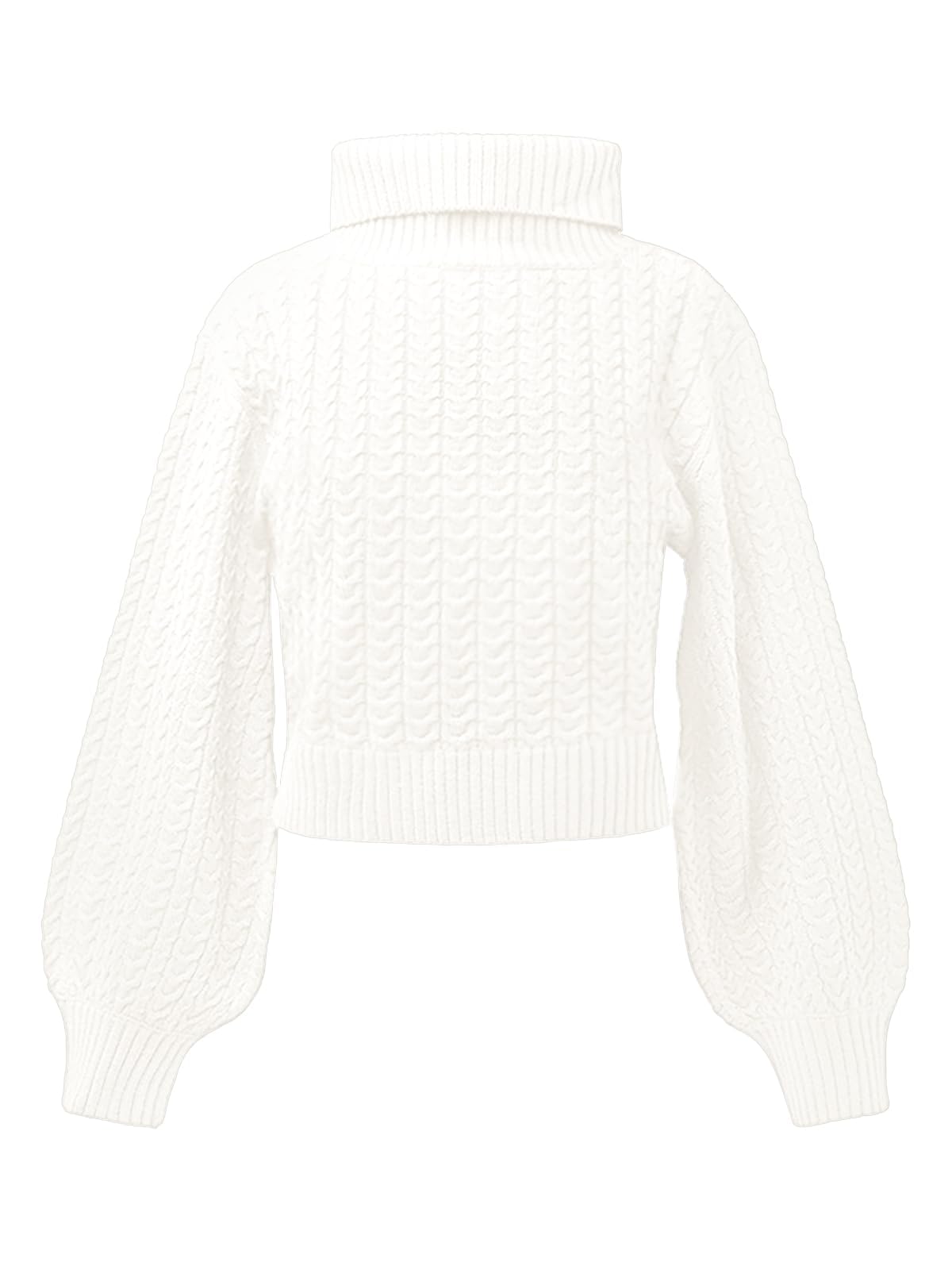 Haloumoning Maglione da ragazza, a collo alto, a maniche lunghe, casual, per bambini, autunno, inverno