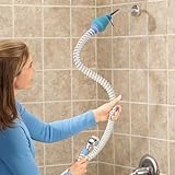 Zhongpu Reach Slip-On Tub Hose 5FT - Flexible Bathtub Faucet Sprayer Attachment for Cleaning & Pet Care -Dog Shower Hose- No Installation - Fits Faucets Up to 3