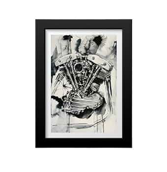 ハーレーショベルポスターパネルボード加工済 超大迫力A1サイズ【bike007】 ハーレーショベルポスターパネルボード加工済 超大迫力A1サイズ