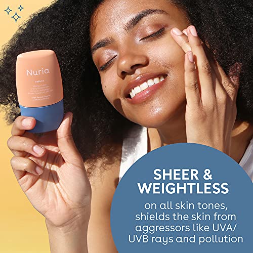 Nuria - Defend Matte Finish Moisturizer With Spf 30, Mineral Matte Sunscreen Moisturizer For Face With Peach Flower, Euphrasia Extract, And Lemon Balm, 25Ml/0.8 Fl Oz #TOP2