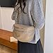 Fashionable Wide Strap Shoulder Bag Simple Casual Crossbody Bag Solid Color Commuting Chest Bag for Travel Work