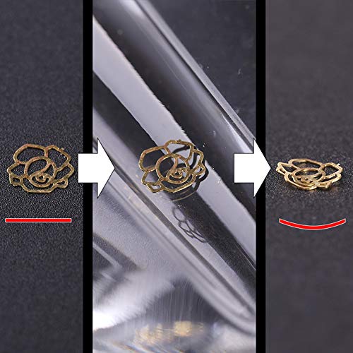 Set de moldes para arte en uñas en forma de corazón miniatura 5