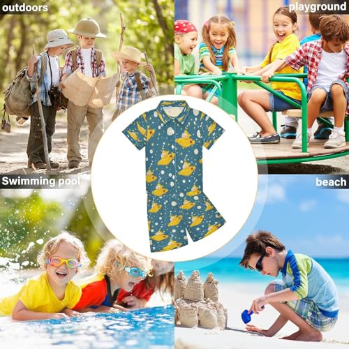 Image of Boccsty Red Strawberry Boy Summer Shorts Sets Hawaiian Toddler Boys T-Shirt & Pants 2 Pcs 3T-10T