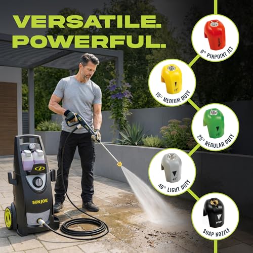Sun Joe Pressure Washer, Electric Power Washer, Heavy-Duty 2500 Max PSI (2030 PSI PWMA Rated)-Portable Cleaning & Washing Machine System with Patios & Sidewalks, SPX3000 by Sun Joe - Image 3