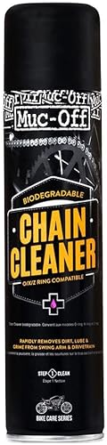 Muc Off Limpiador de cadenas de motocicletas 135 onzas líquidas limpiador de cadenas y desengrasante en aerosol para limpieza de motocicletas