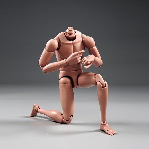Miniatura 5 de RoofWorld Figura masculina desnuda a escala 16, cuerpo musculoso de piel europeaasiática, figura de acción para hombre, juguete de muñeca de 12