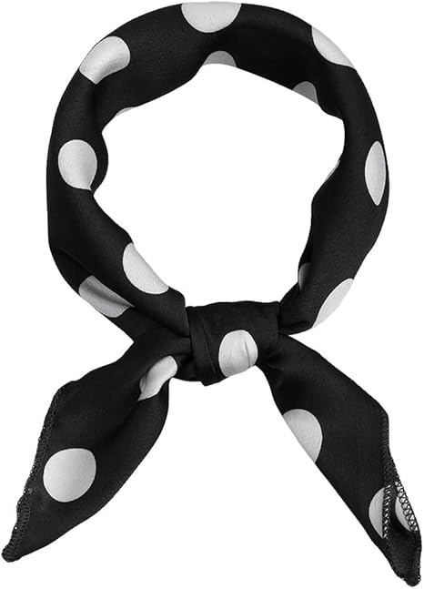 Foulard - 01016193[u6595] - Pour Femmes Avec Pois Et Aplats De Couleur