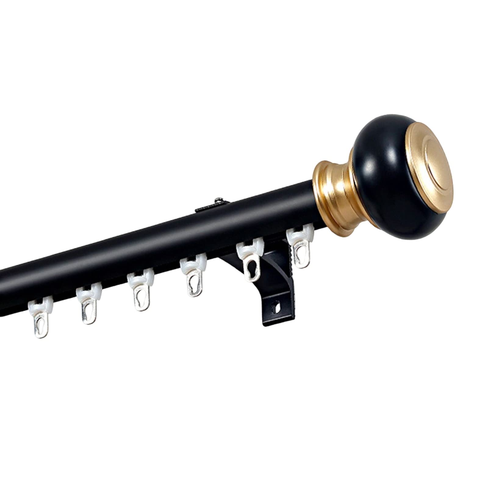Curtain Rod Light Luxury Curtain Track Minimalist Curtain Rail Wall Mounted Curtain Rod For Room Divider Curtain Track Set For Livingroom Bedroom Showroom Office (Color : A-single, Size : 13.1ft/400