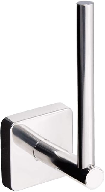 Kapitan Quattro Vertical Toilet Roll Holder Spare Toilet Paper Storage, 3M Self Adhesive Wall Mounted, Stainless Steel 18/10, Polished Finish, Made in EU, 20 Years Warranty