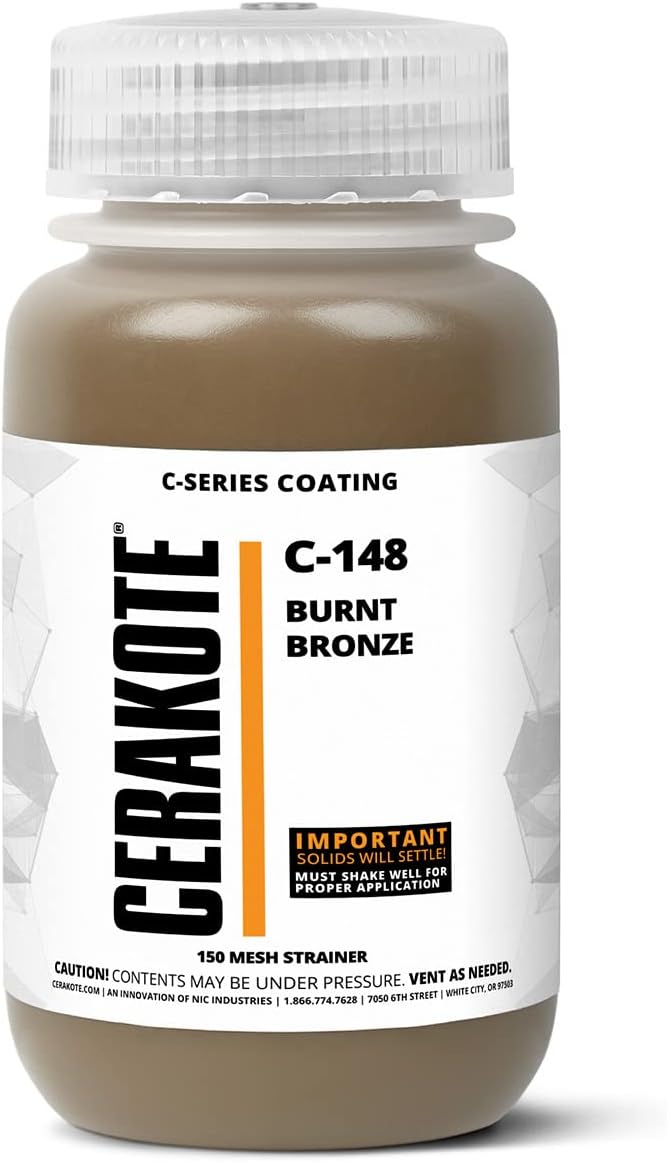 CERAKOTE® (AIR Cure C-Series Burnt Bronze (16oz) |C-148P|-Our Ceramic Technology Combines Performance with Color on All- Metals, Polymers + More