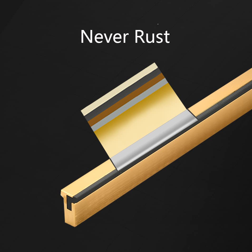 Maniglie Nascoste Per Mobili - 2 Pezzi Extra Lunghe In Lega Alluminio Oro | Per Armadi, Cucina E Cassetti - Foto 8