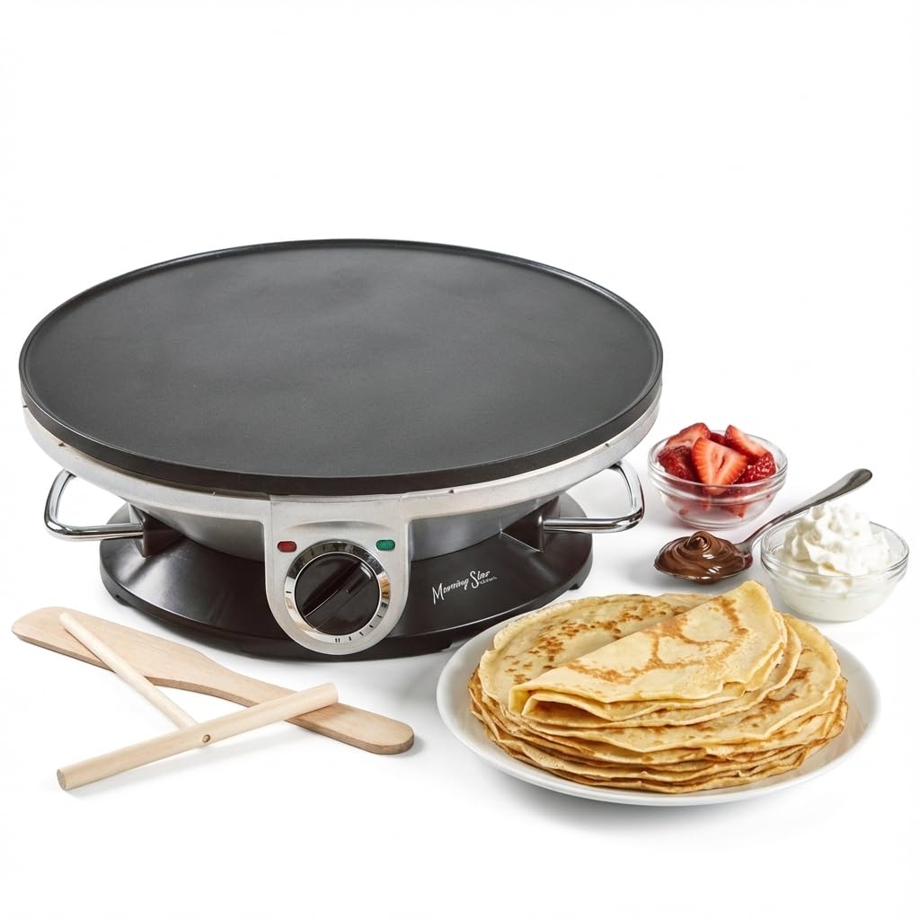 Morning Star Electric Crepe Maker - Versatile Breakfast Delight